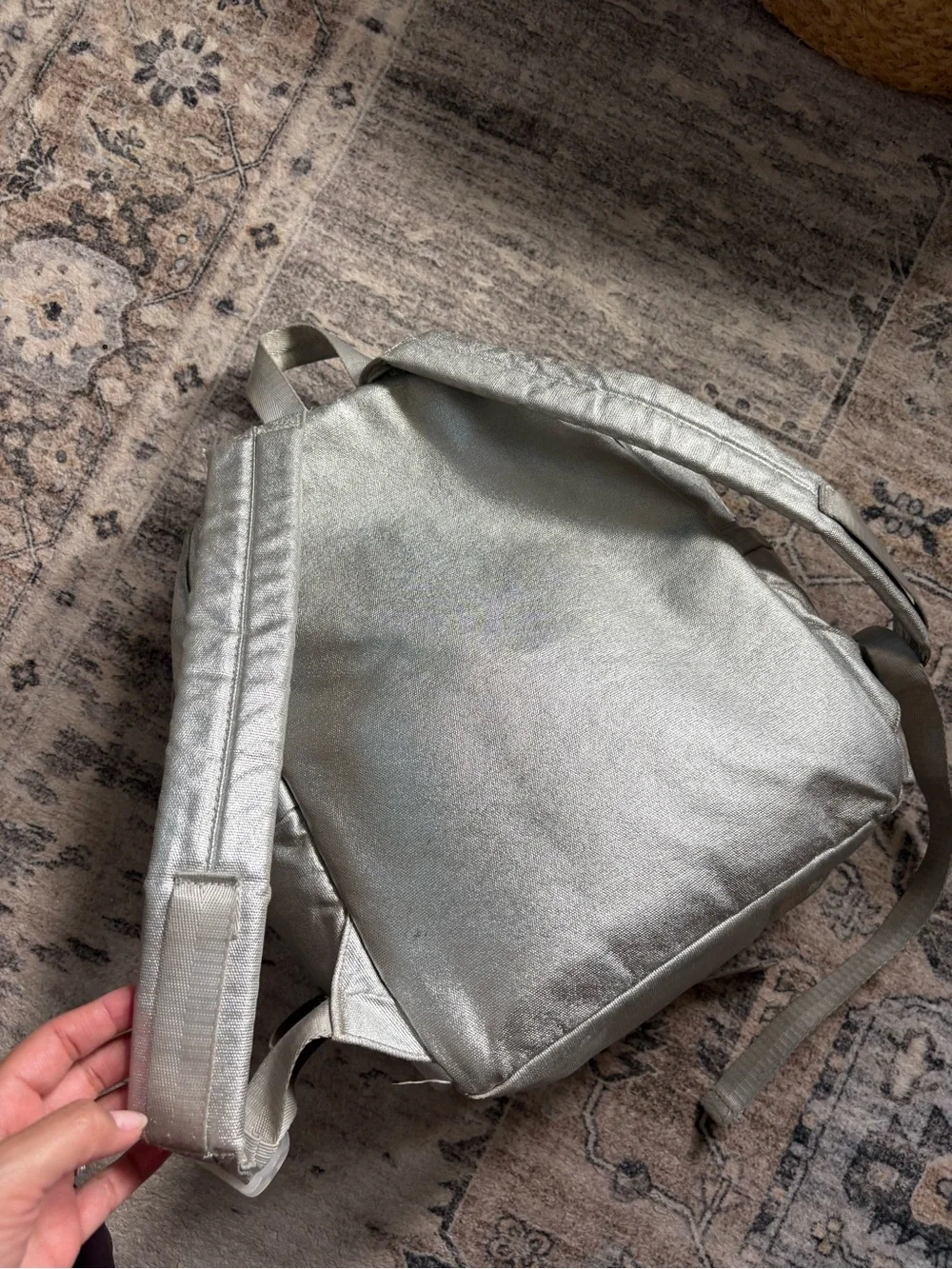 STATE metallic silver gold backpack back to school shimmer